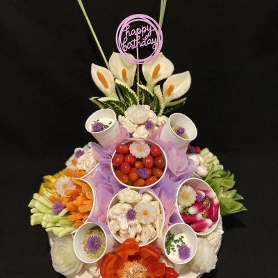 Boutique sculpture fruits et légumes : Grand Apéri-croque légumes de luxe