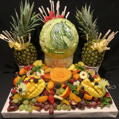Boutique sculpture fruits et légumes : Le plateau prestige